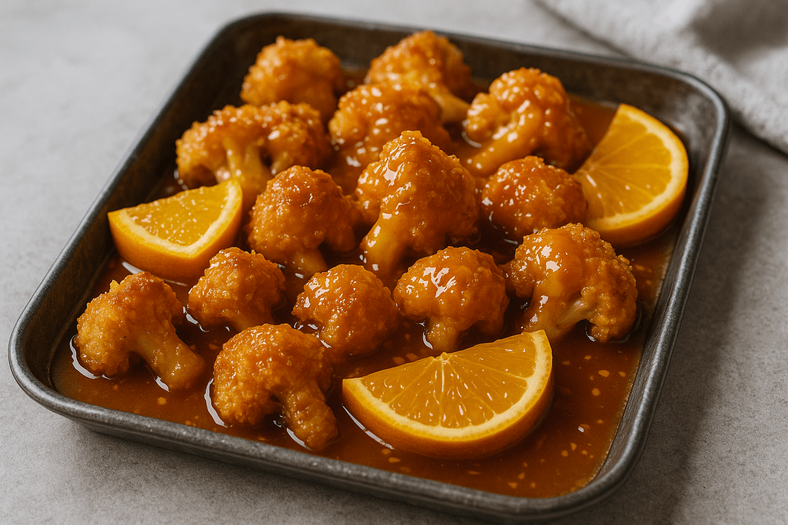 Baked Orange Cauliflower