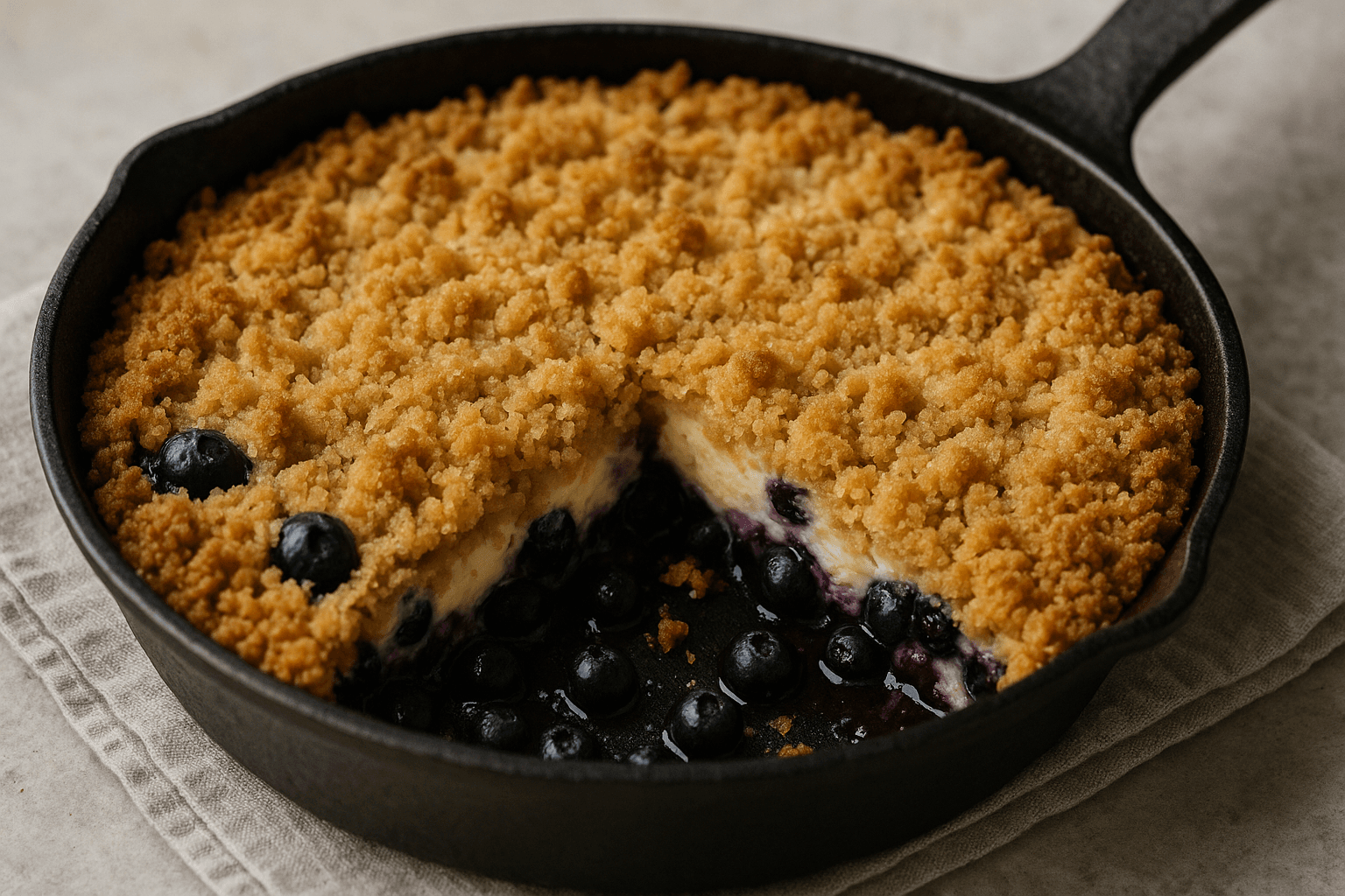 Blueberry Sour Cream Pie